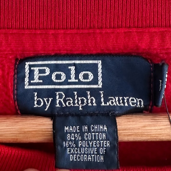 Polo by Ralph Lauren Pullover Crewneck Red Sweater - Picture 7 of 10